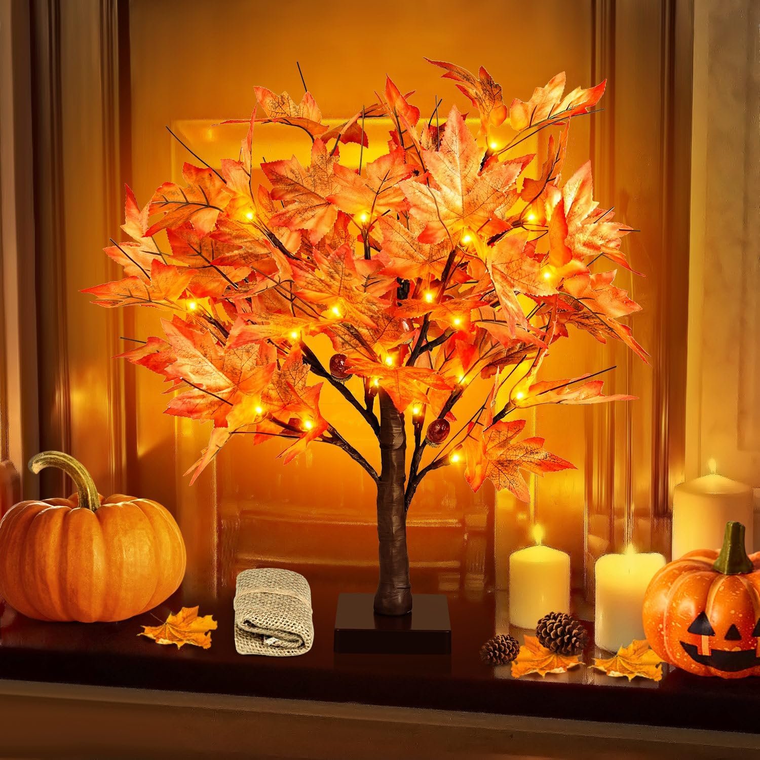 Artificial Autumn Maple Tree - Image 4