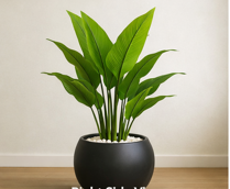Artificial Green Snake Plant - Image 3