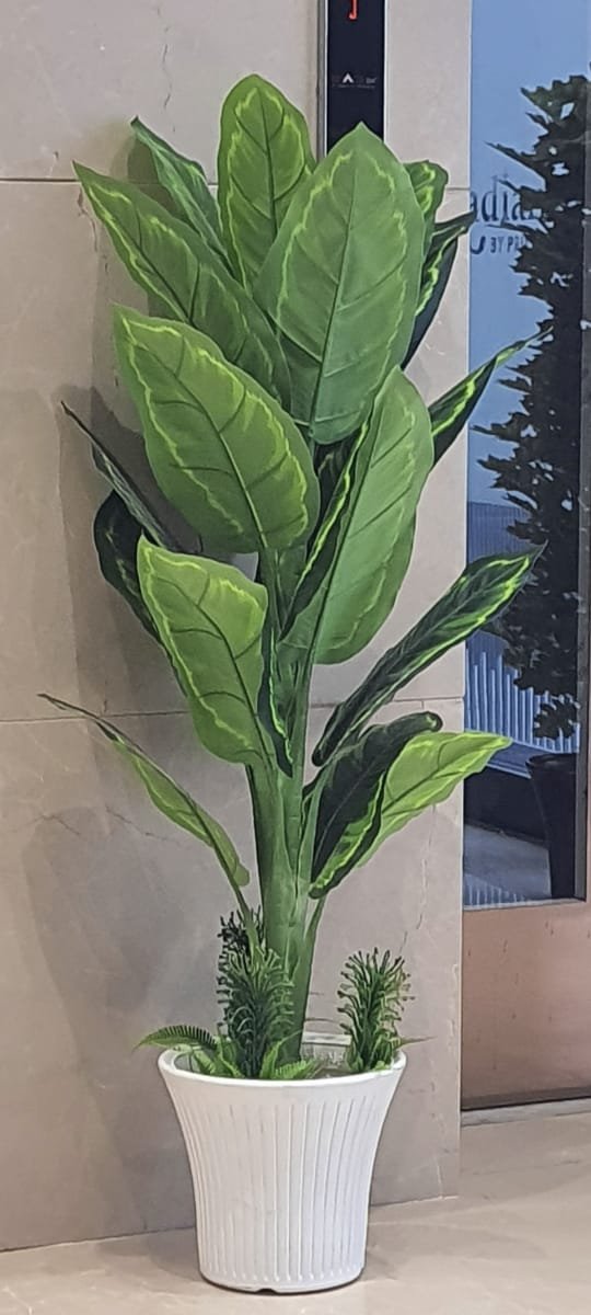 Artificial Tropical Broadleaf Plant