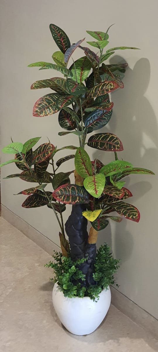 Artificial Croton Plant