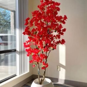 Artificial Red Flower Plant