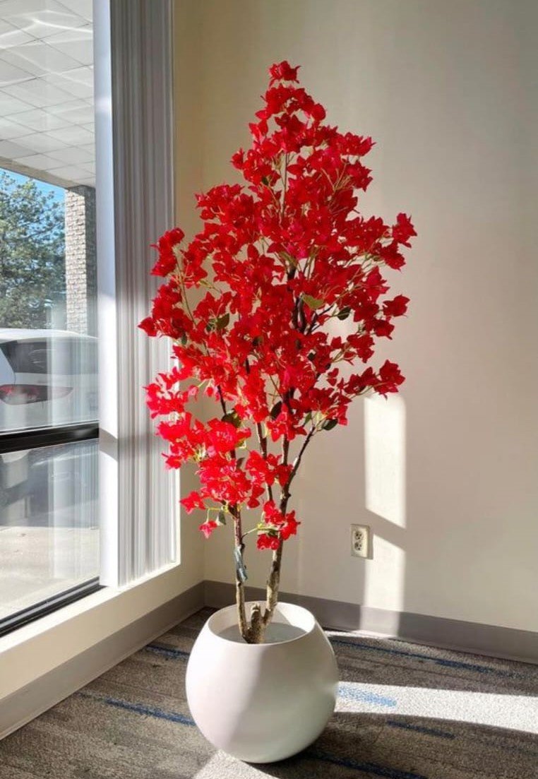 Artificial Red Flower Plant